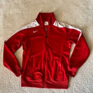 Red Nike Zip Up Jacket